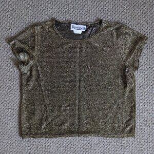 Vintage metallic gold t-shirt